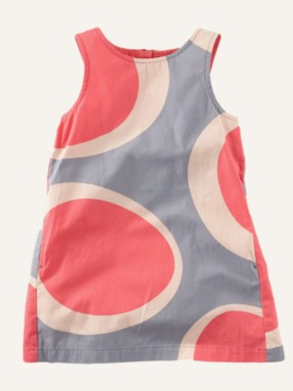 Size 5 Tea Collection Sleevless Cotton Twill Dress with Exposed Zipper